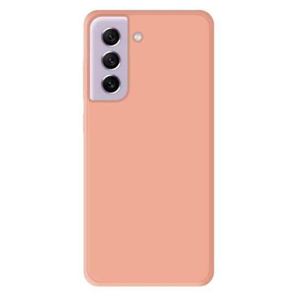Silikonskal - Samsung - Galaxy S21 FE - Matt ljusrosa - Stötsäker - Fri åtkomst till funktioner