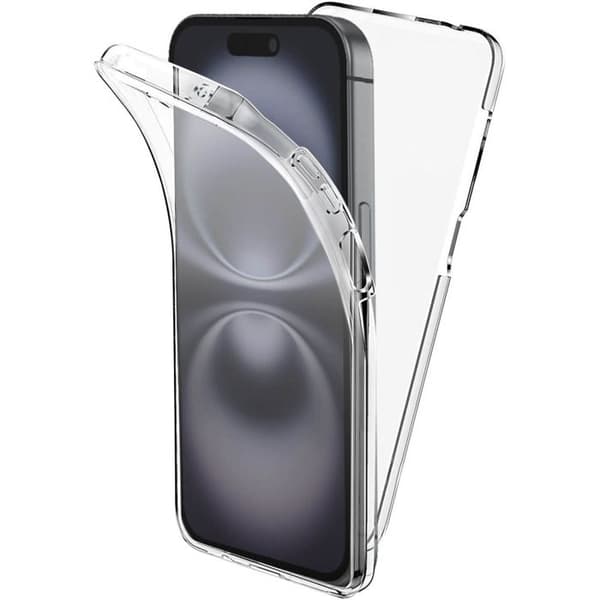 360 helfodral - Apple - iPhone 16 - Genomskinlig - Halvstyv - Stötskydd
