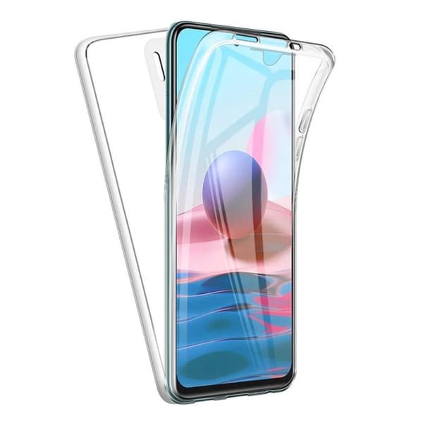 Helkåpa 360 - Xiaomi - Redmi 10 - Transparent - Stötsskydd - Semi-stiv