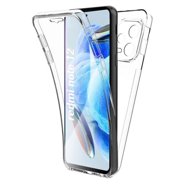 360-Skyddskal - Xiaomi - Redmi Note 12 5G - Transparent - Semi-hård - Oförstörbar skydd