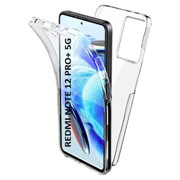 Heltäckande skal 360 - Xiaomi - Redmi Note 12 Pro Plus - Transparent - Mycket tunn - Hållbar