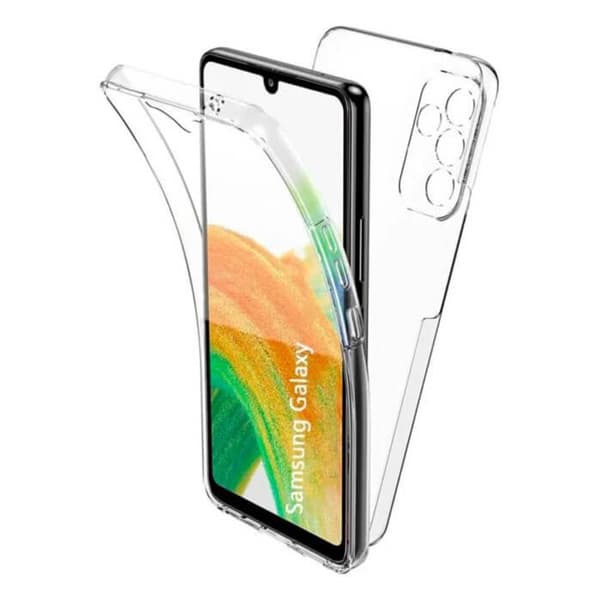 Heltäckande 360 - Samsung - Galaxy A24 4G - Transparent - Semi-rigid - Stötresistent skydd