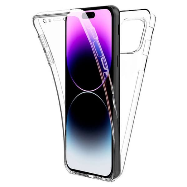 Heltäckande skal 360 - Apple - iPhone 14 Pro Max - Transparent - Stötskydd - Oförstörbart material