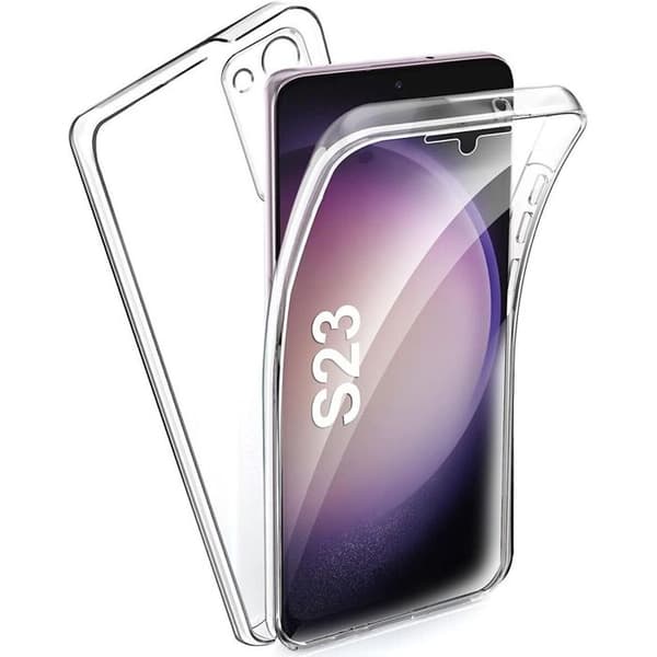 Heltäckande skal 360 - Samsung - Galaxy S23 - Transparent - Semi-hård - Stötskydd