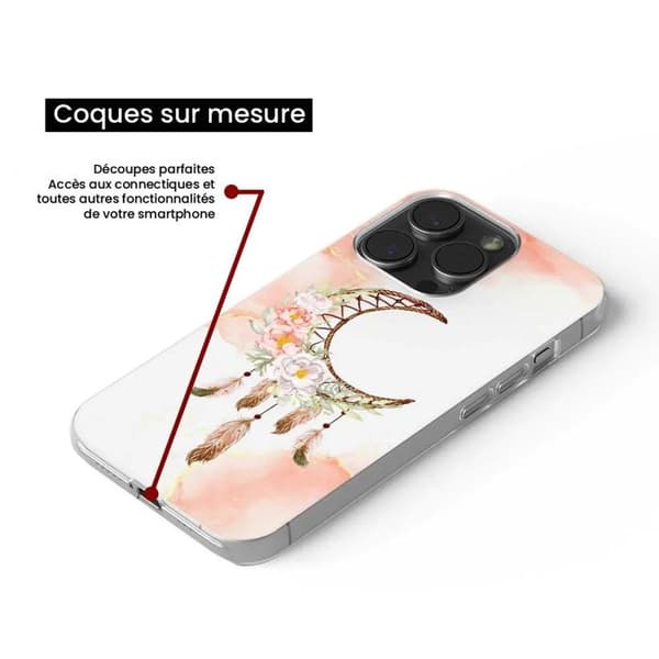 Siliconefodral med tryck - 1001 fodral - Samsung Galaxy M15 5G - Mönster Drömfångare Måne - Optimal skydd