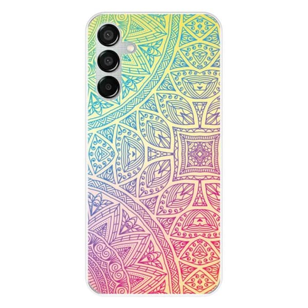 Tryckt silikonfodral som är kompatibelt med Samsung Galaxy M15 5G Mandala Pastell