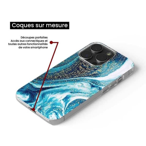 Tryckt silikonfodral som är kompatibelt med Xiaomi Redmi Note 12 4G Glitter Blue Marble