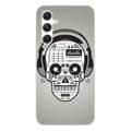 Miniatyrbild 1 av 6: Tryckt silikonfodral kompatibelt Samsung Galaxy A54 5G Skull Music