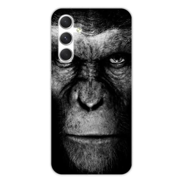 Tryckt silikonfodral som är kompatibelt med Samsung Galaxy A54 5G Monkey