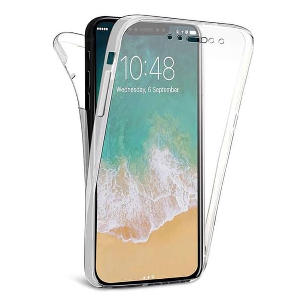 Heltäckande skal 360 - Apple - iPhone XS Max - Transparent - Semihård - Stötbeständig skydd