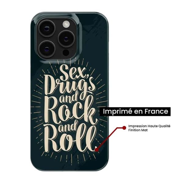 Tryckt silikonfodral som är kompatibelt med Samsung Galaxy Note 10 Lite Sex and rock and roll