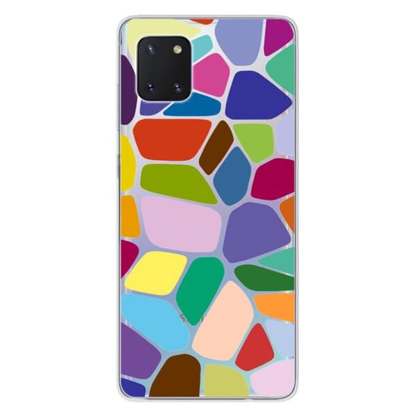 Siliconeholder med tryck - Vonoroi - Samsung Galaxy Note 10 Lite - Transparent - Semi-stiv - Unik