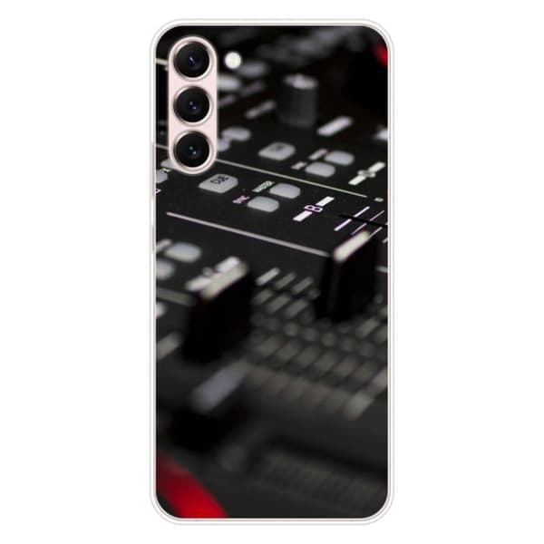 Tryckt silikonfodral som är kompatibelt med Samsung Galaxy S23 Plus DJ Mixer
