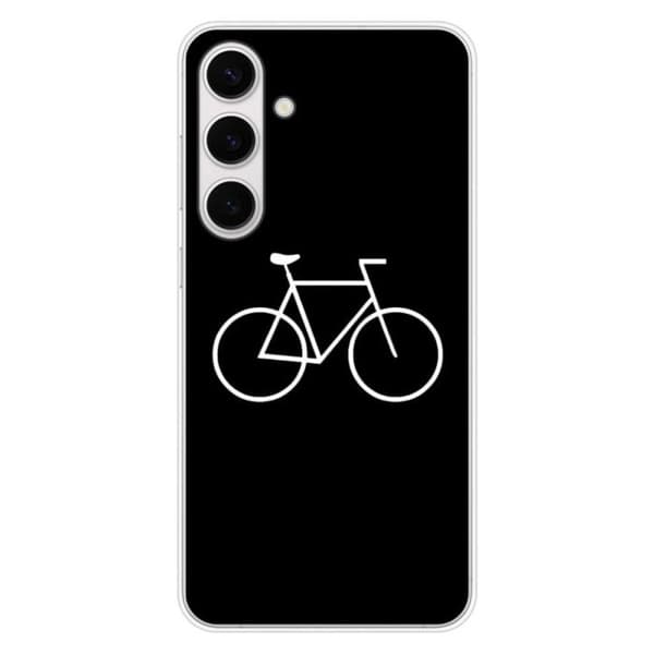 Tryckt silikonfodral som är kompatibelt med Samsung Galaxy S24 FE Bike Hipster