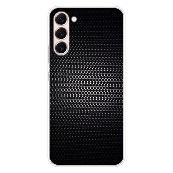 Tryckt silikonfodral som är kompatibelt med Samsung Galaxy S23 Plus Dark Metal