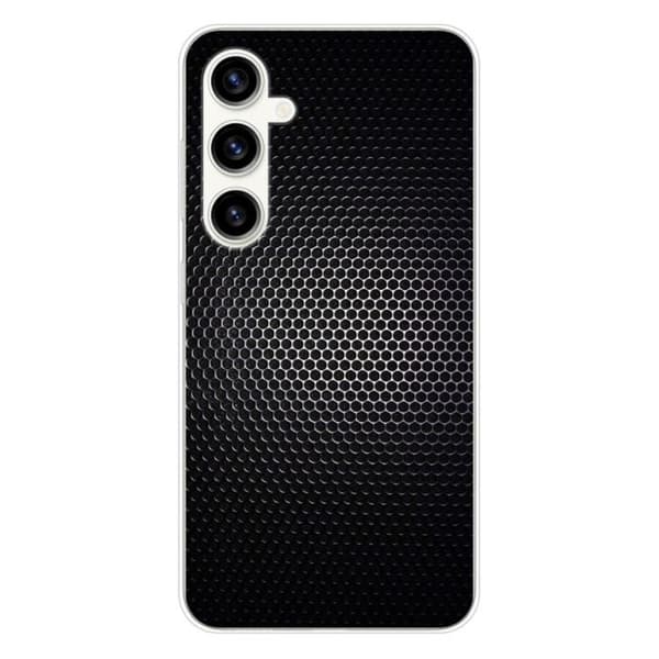Tryckt silikonfodral som är kompatibelt med Samsung Galaxy S23 FE Dark Metal
