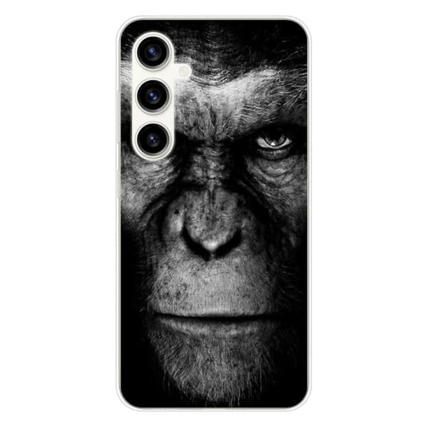 Tryckt silikonfodral som är kompatibelt med Samsung Galaxy S23 FE Monkey