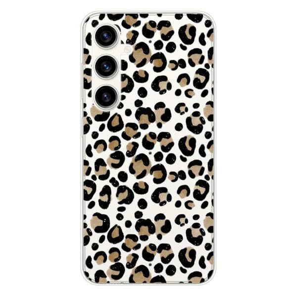 Tryckt silikonfodral som är kompatibelt med Samsung Galaxy S23 FE Leopard