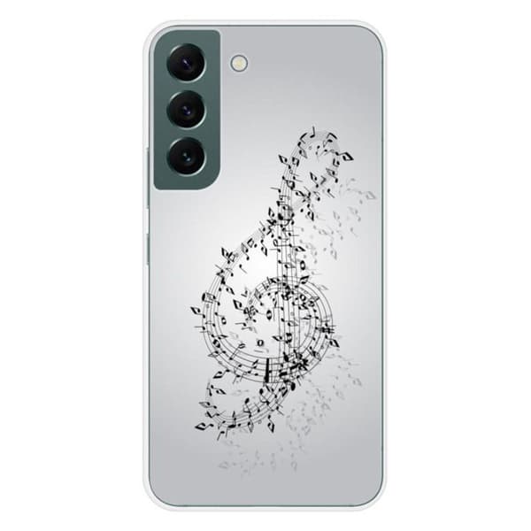 Tryckt silikonfodral som är kompatibelt med Samsung Galaxy S22 Waltz of notes