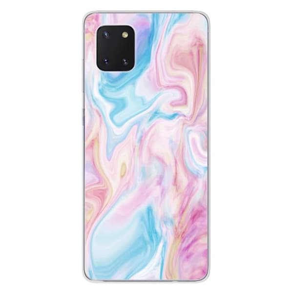 Tryckt silikonfodral kompatibelt med tvål till Samsung Galaxy Note 10 Lite