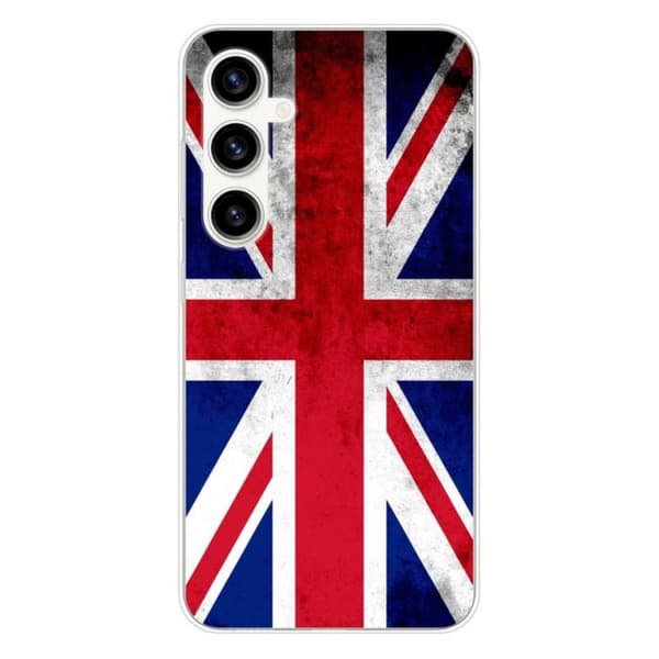 Tryckt silikonfodral som är kompatibelt med Samsung Galaxy S23 FE Englands flagga