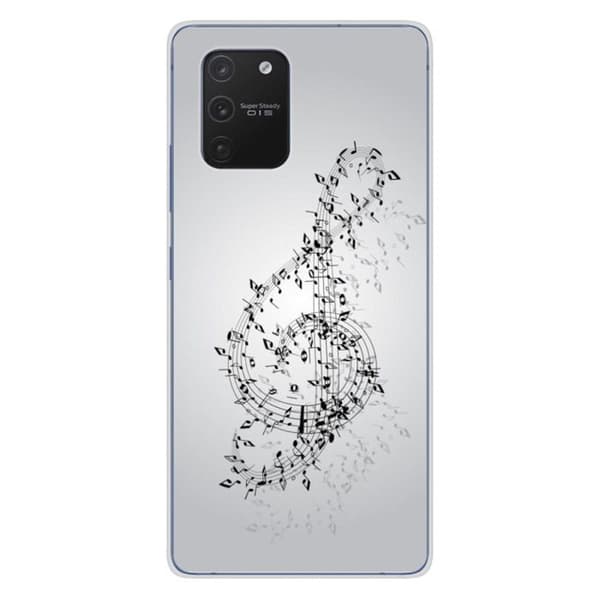 Tryckt silikonfodral som är kompatibelt med Samsung Galaxy S10 Lite Waltz of notes