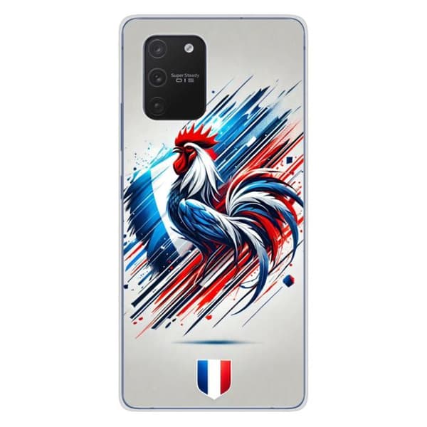 Tryckt silikonfodral som är kompatibelt med Samsung Galaxy S10 Lite French Rooster