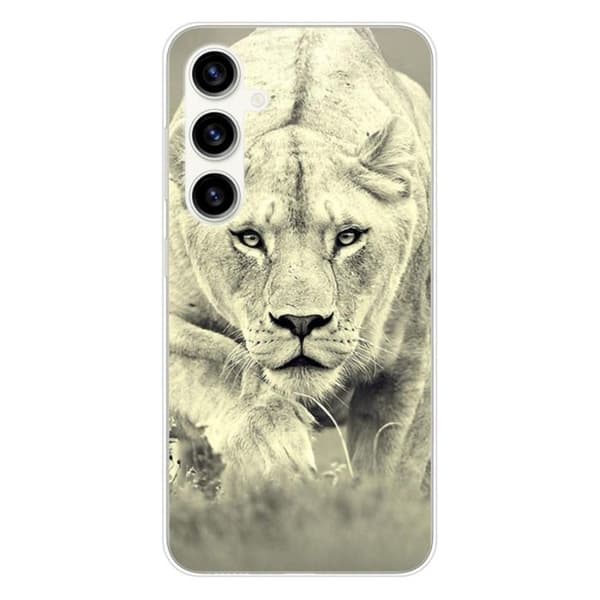 Tryckt silikonfodral som är kompatibelt med Samsung Galaxy S23 FE Lioness