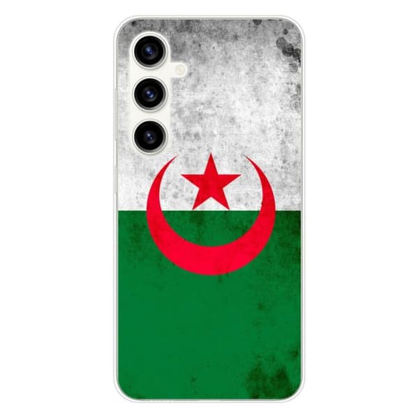Tryckt silikonfodral som är kompatibelt med Samsung Galaxy S23 FE Algeriets flagga
