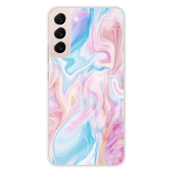 Tryckt silikonfodral som är kompatibelt med Samsung Galaxy S22 Plus tvål