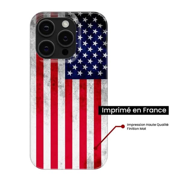 Tryckt silikonfodral kompatibelt med Samsung Galaxy S23 USA flagga