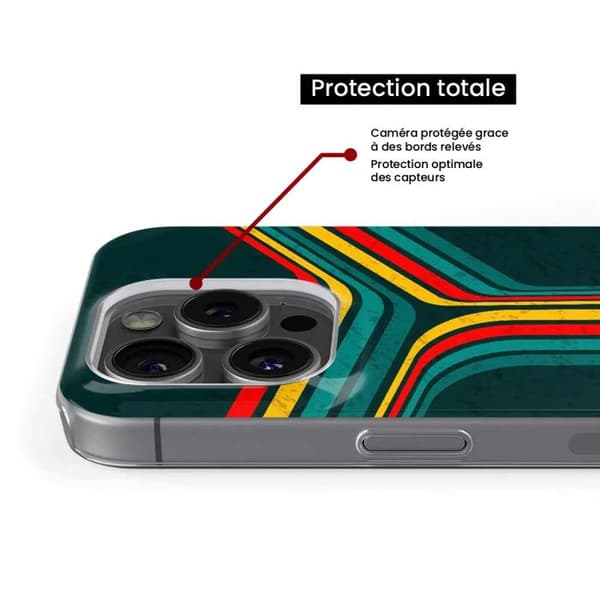 Tryckt silikonfodral som är kompatibelt med Samsung Galaxy S10 Lite Retro-linjer