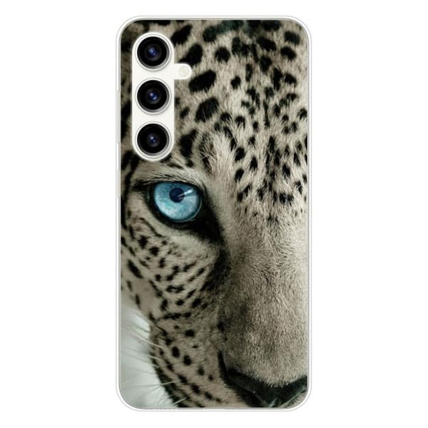 Tryckt silikonfodral kompatibelt Samsung Galaxy S23 FE Leopard Eye