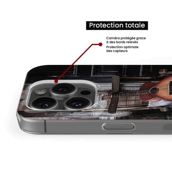 Tryckt silikonfodral som är kompatibelt med Samsung Galaxy S23 FE Guitar