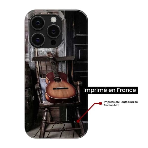 Tryckt silikonfodral som är kompatibelt med Samsung Galaxy S23 Plus Guitar