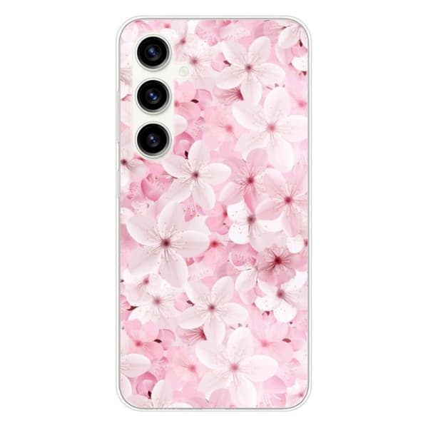 Tryckt silikonfodral som är kompatibelt med Samsung Galaxy S23 FE Sakura
