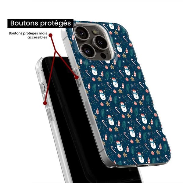 Tryckt silikonfodral kompatibelt Samsung Galaxy S10 Plus INGEN Snowman