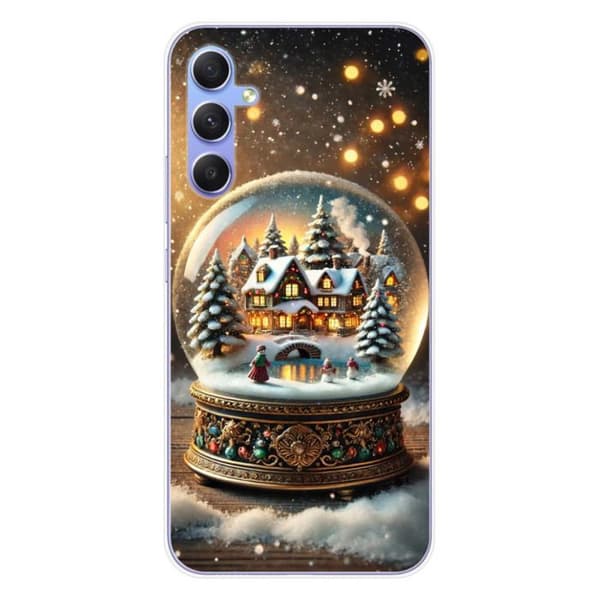 Tryckt silikonfodral kompatibelt med Samsung Galaxy A34 5G NO Fairy Globe
