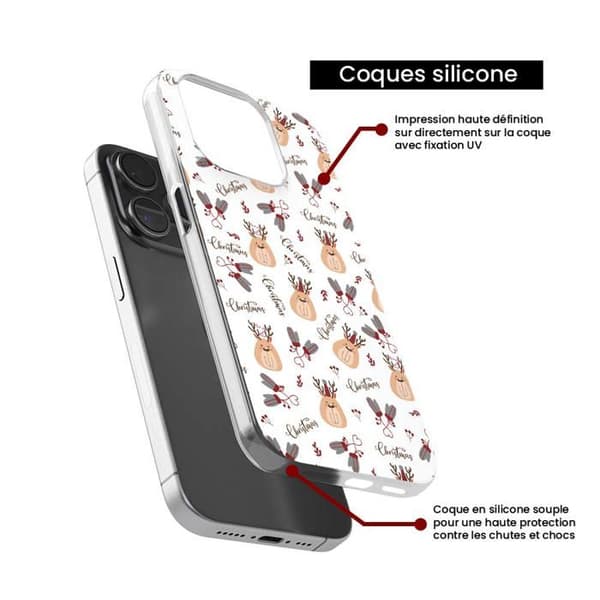 Silikonskal med tryck - 1001 skal - Xiaomi Mi 9T - Söt Jul - Transparent - Halvstyv