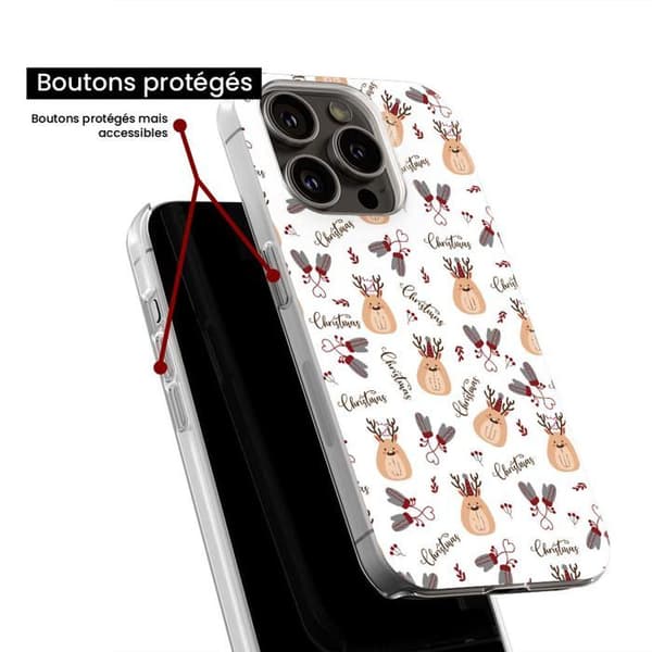 Silikonskal med tryck - 1001 skal - Xiaomi Mi 9T - Söt Jul - Transparent - Halvstyv