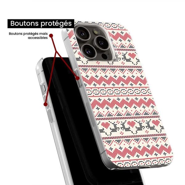 Siliconfodral med tryck - 1001 fodral - Apple iPhone 7 - Julmönster - Optimal skydd - TPU Gel