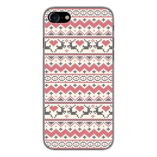 Siliconfodral med tryck - 1001 fodral - Apple iPhone 7 - Julmönster - Optimal skydd - TPU Gel