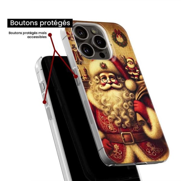 Tryckt silikonfodral som är kompatibelt med Xiaomi 13 Pro NO Santa Claus Vintage