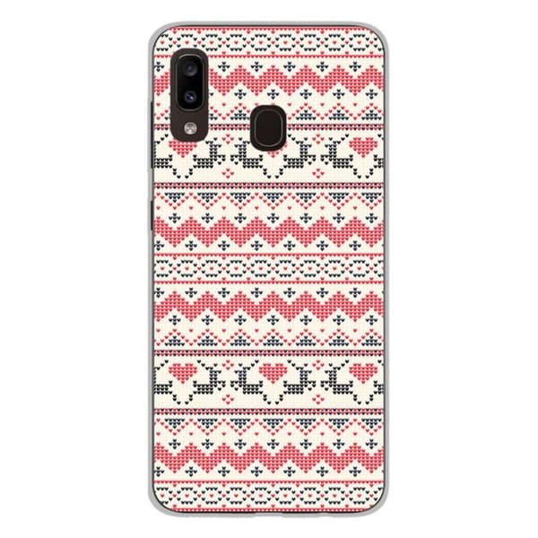 Silicone-skal med tryck - 1001 skal - Samsung Galaxy A20e - Flerfärgad - Julmönster - Optimal skydd