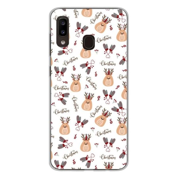 Siliconfodral med tryck - 1001 fodral - Samsung Galaxy A20e - Söt Jul - Optimal skydd - TPU Gel