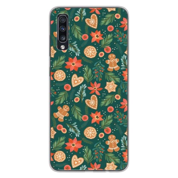 Silicone-skalskydd med tryck - 1001 skal - Samsung Galaxy A70 - Flerfärgad - Unik design - Optimal skydd