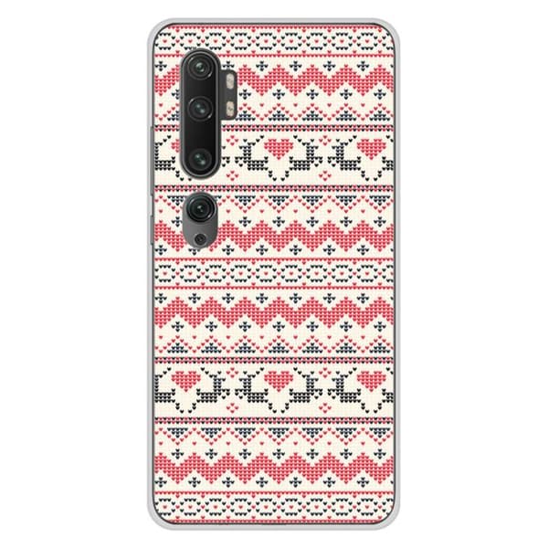 Silikonskal med tryck - 1001 skal - Xiaomi Mi Note 10/10 Pro - Flerfärgad - Jul - Renar