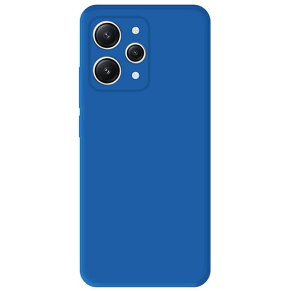 Vanligt mattblått silikonfodral kompatibelt med Xiaomi Redmi 12 4G Redmi 12 5G