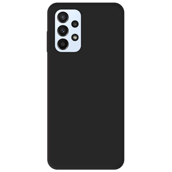 Vanligt matt svart silikonfodral kompatibelt med Samsung Galaxy A23 4G Galaxy A23 5G