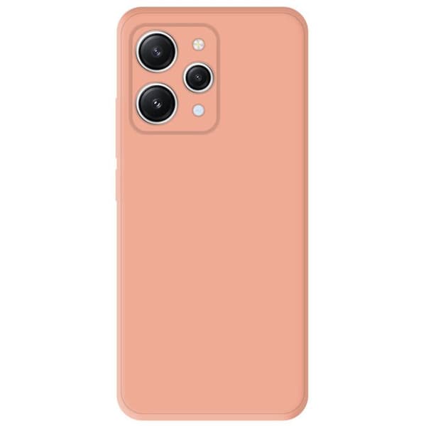 Silikonskal - Xiaomi - Redmi 12 4G/5G - Matt ljusrosa - Stötsäker - Fri åtkomst till funktioner